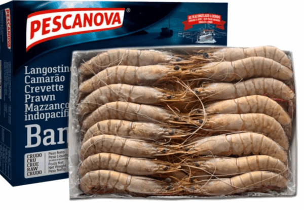 LANGOSTINO CRUDO PESCANOVA  26 € caja de 2 kg.(congelado)